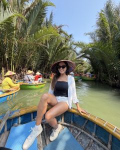 Coconut basket boat ride in Cam Thanh Village Hoi An Vietnam