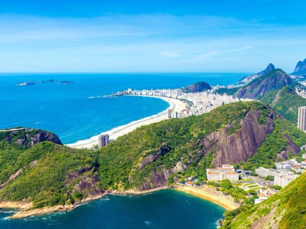 Scenic hiking trails in Rio de Janeiro, Brazil with tropical forest paths and panoramic viewpoints overlooking beaches, mountains, and the city skyline.