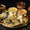 A gourmet Indian dining experience featured on a bespoke small-group cultural expedition through India.