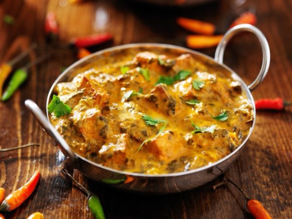 Traditional Indian cuisine prepared for an exclusive small-group travel expedition in India.