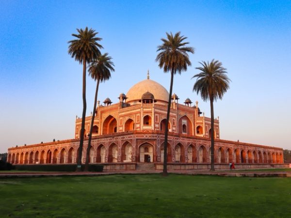 Architecture of the Red Fort in Old Delhi featured in our luxury India group expeditions.