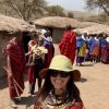 Maasai warriors performing the traditional jumping dance during an authentic cultural village visit on a Gagago safari.