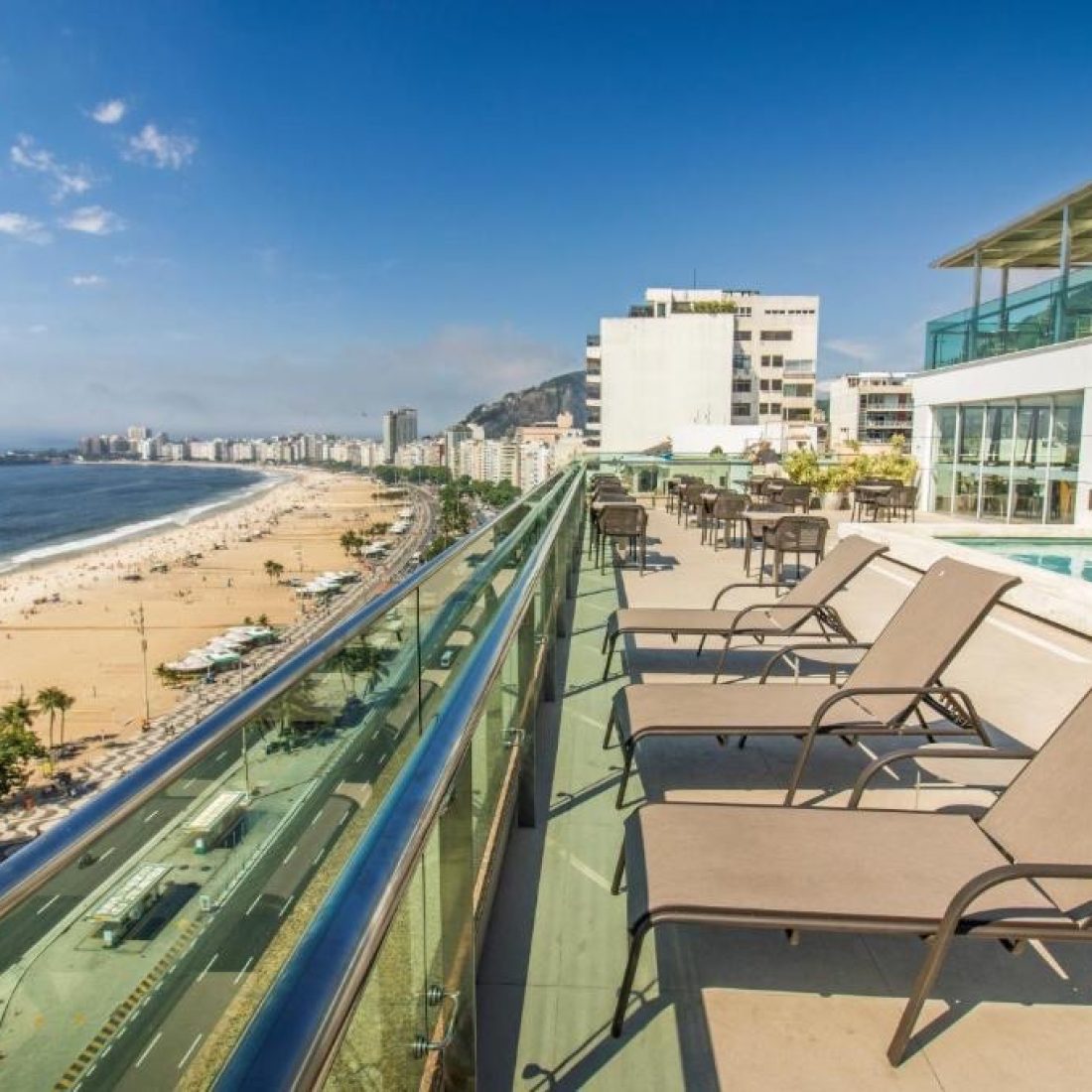 Wake up steps from Copacabana Beach on Gagago’s Brazil group trip.