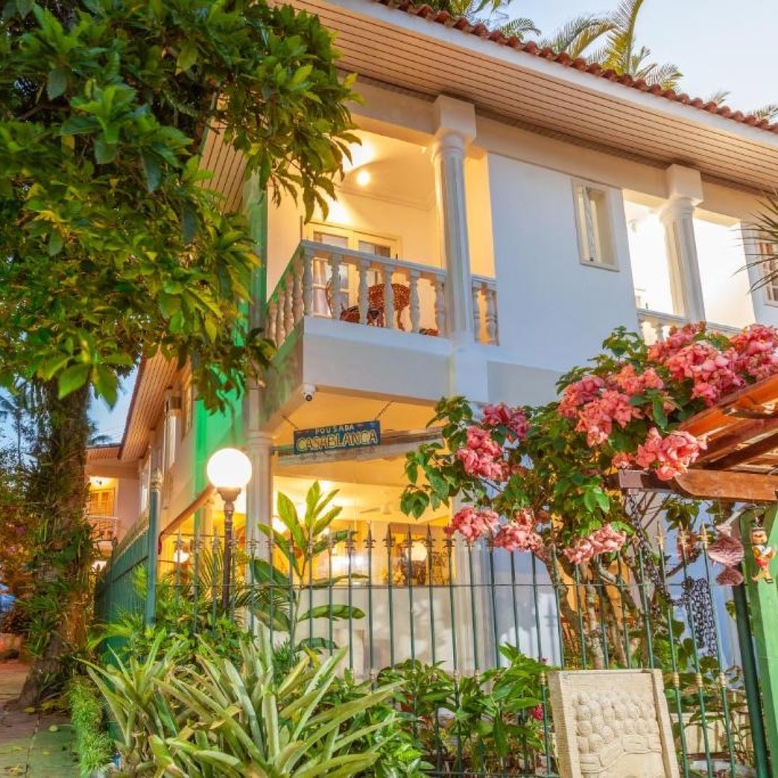 Tropical hotel accommodation in Ilha Grande, Brazil during a Gagago group trip